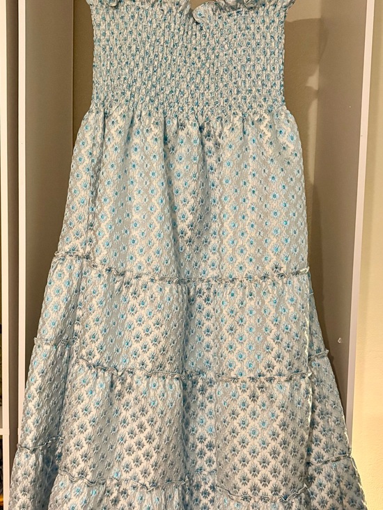 Hill House Dresses & Skirts - Hill House Light Blue Smocked Tiered Dress